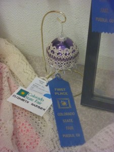 Beaded Tatted Ornament