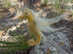 Elizabeth Barber's Needle Felted Seahorse